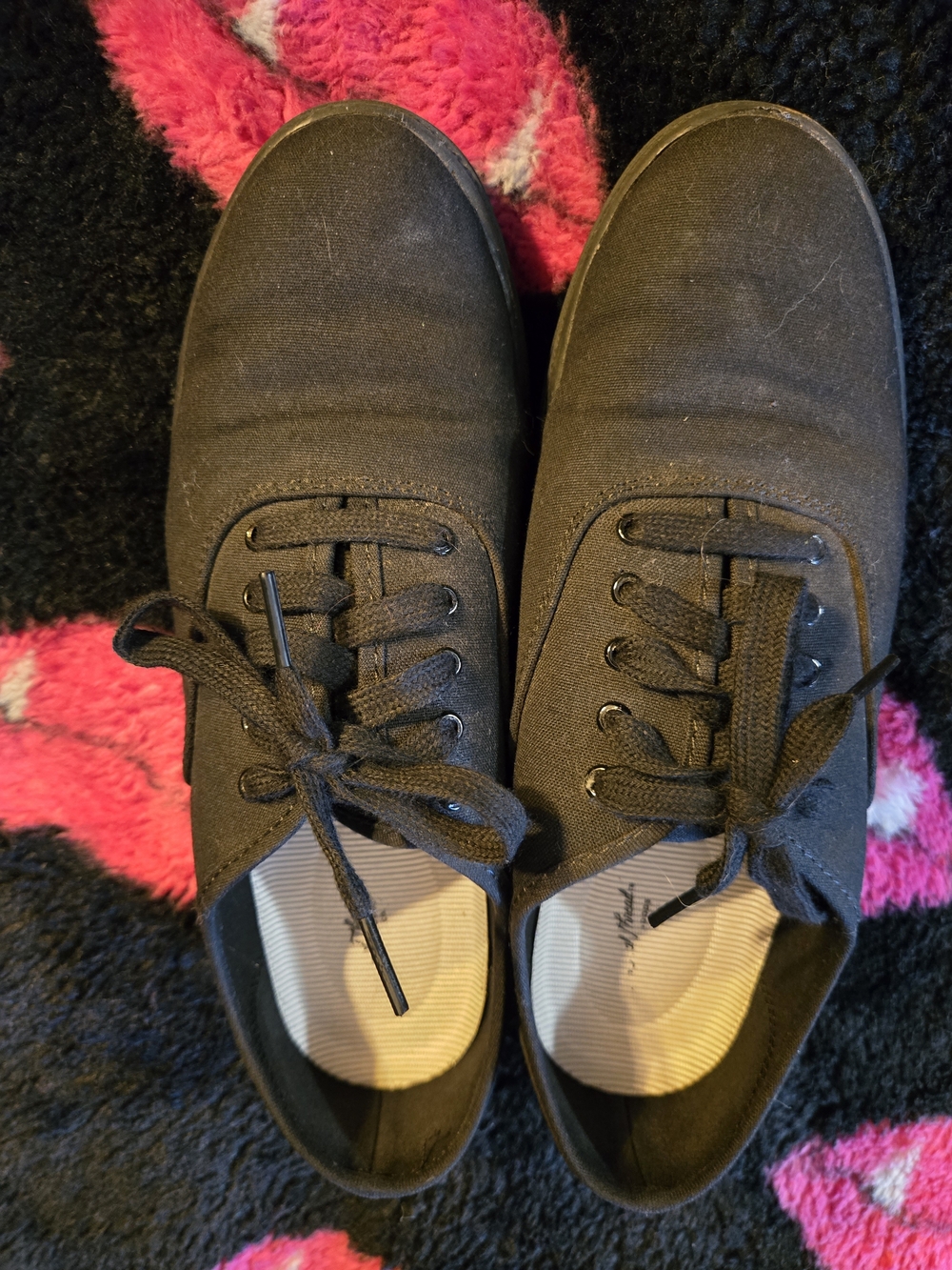 Target Black Women's Low-Top Canvas Sneakers